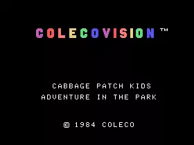 Image n° 1 - titles : Cabbage Patch Kids - Adventure in the Park